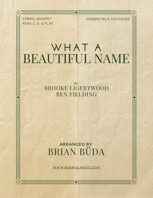 Book cover for What A Beautiful Name