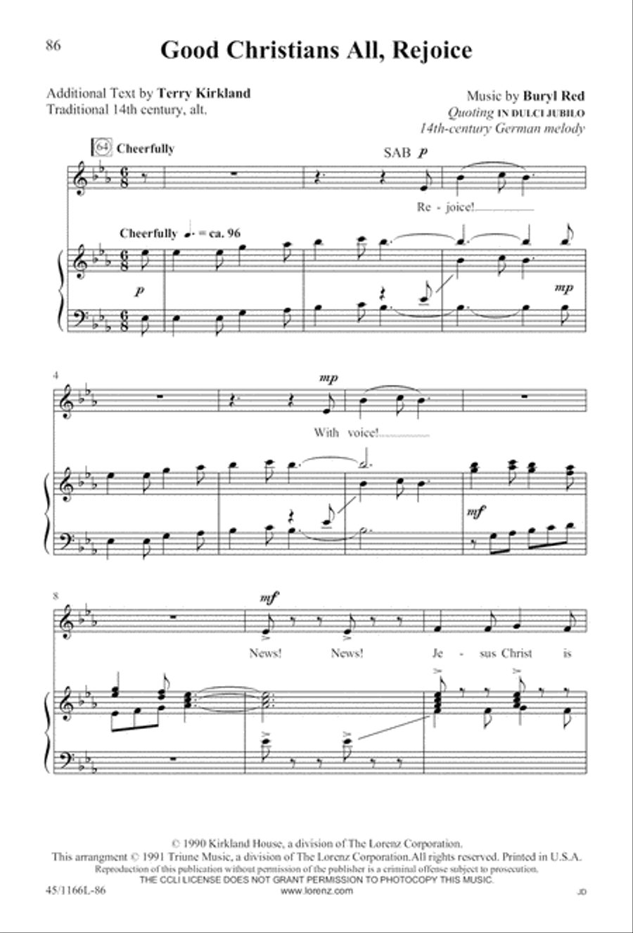 12 Carols for about 12 Singers 3-Part scores gallery preview page 87