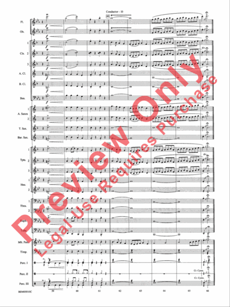 Santa Meets the Big Bands Concert Band scores gallery preview page 12