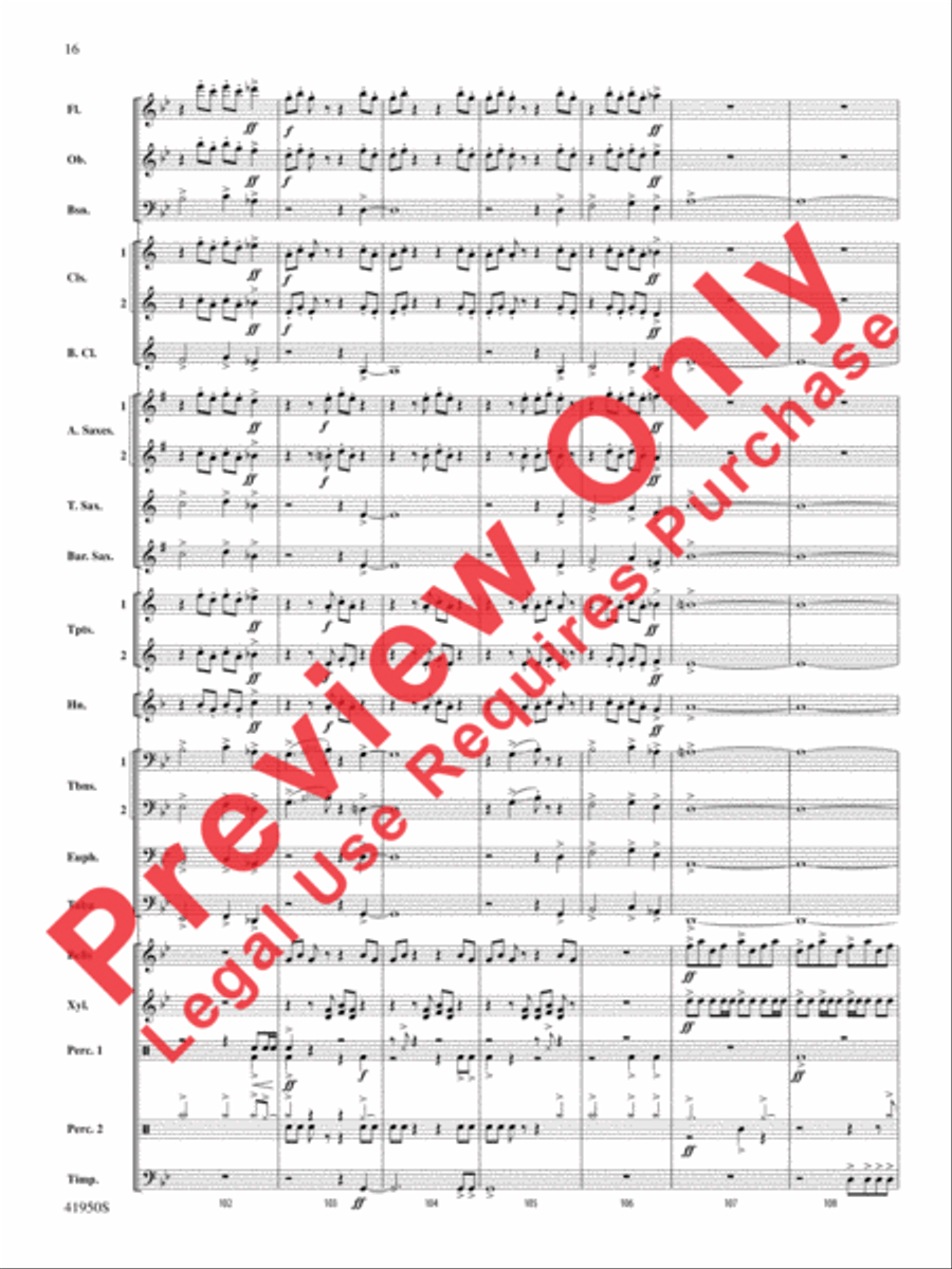 Mechanism Concert Band scores gallery preview page 17