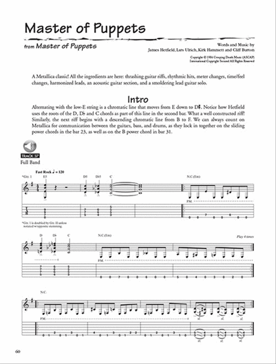 Metallica - Legendary Licks 1983-1988 Electric Guitar scores gallery preview page 4