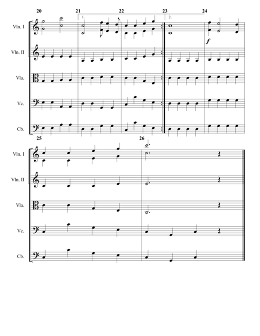 Pomp and Circumstance (String Orchestra parts optional use with band arrangement in C) image number null