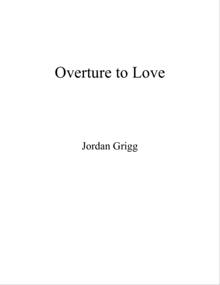 Overture to Love Overture to Love String Quartet scores gallery preview page 1