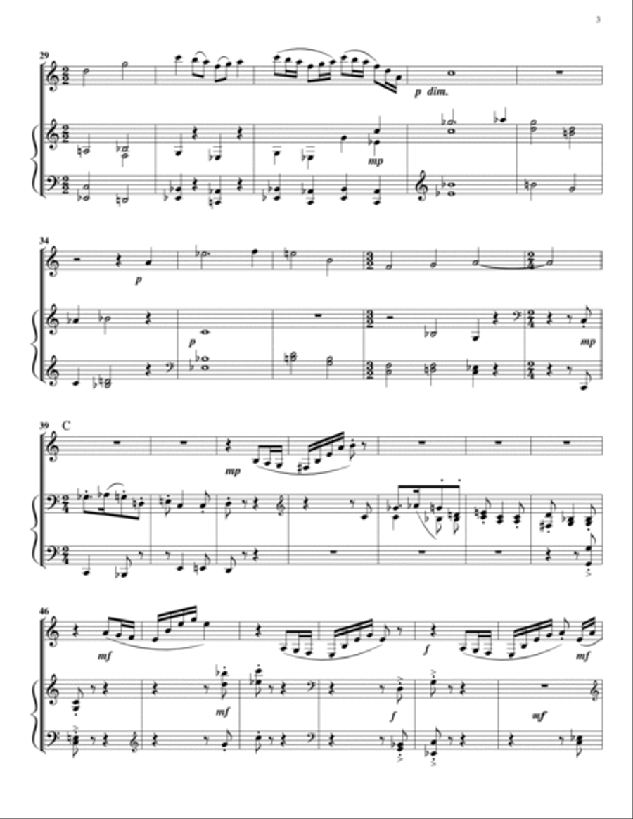 Little Concerto for Alto Clarinet (Piano Reduction) E-Flat Clarinet scores gallery preview page 3