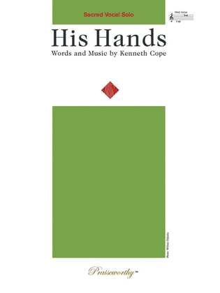 Book cover for His Hands - Vocal Solo