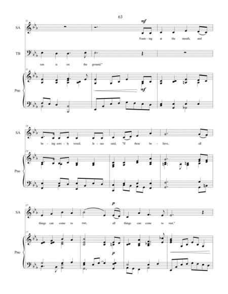 If Thou Canst Believe, sacred music for SATB choir image number null
