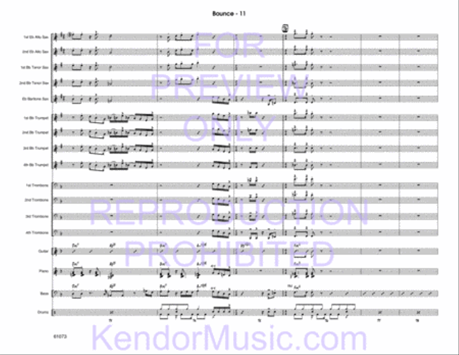 Bounce Jazz Ensemble scores gallery preview page 12