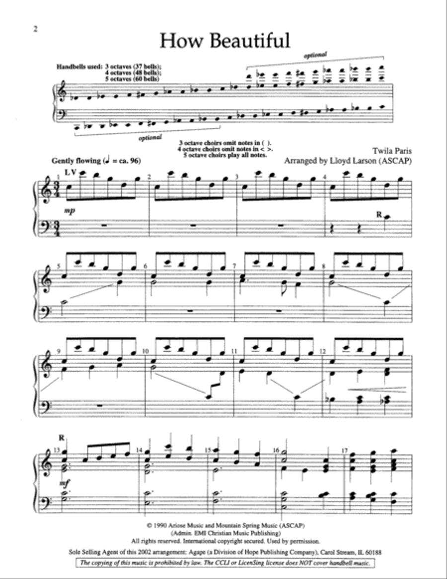 How Beautiful 5-Octaves scores gallery preview page 2