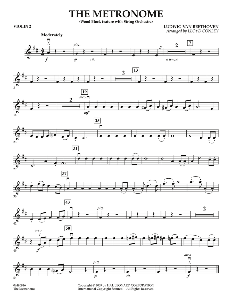 The Metronome - Violin 2 The Metronome - Violin 2 Orchestra scores gallery preview page 1