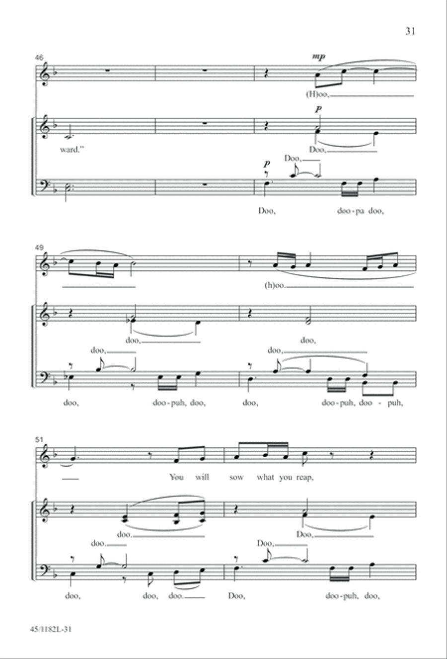 All Around A Cappella 4-Part scores gallery preview page 31