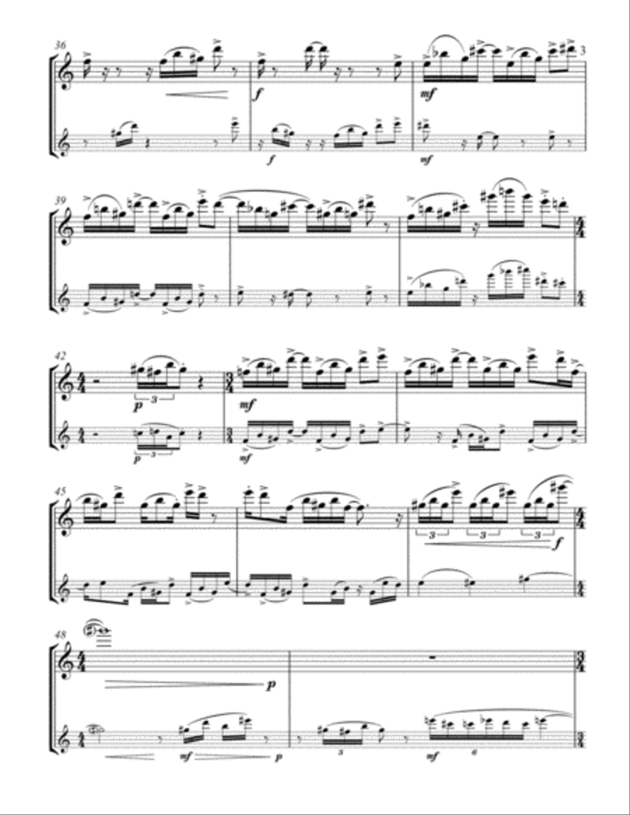 Four for Two Woodwind Duet scores gallery preview page 5