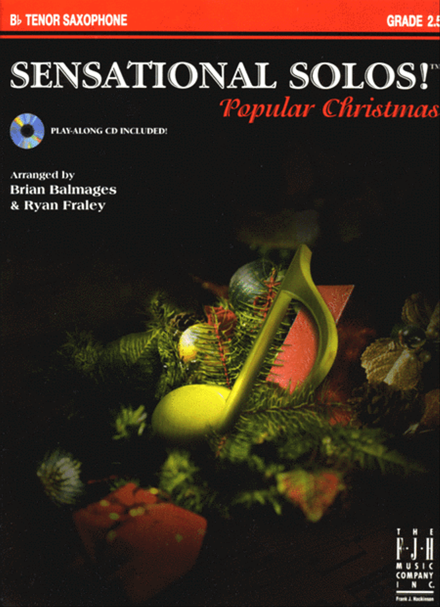 Sensational Solos! Popular Christmas, B-flat Tenor Saxophone Tenor Saxophone scores gallery preview page 1