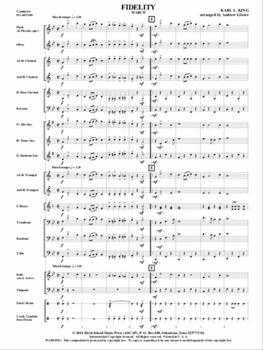 Fidelity Concert Band scores gallery preview page 2