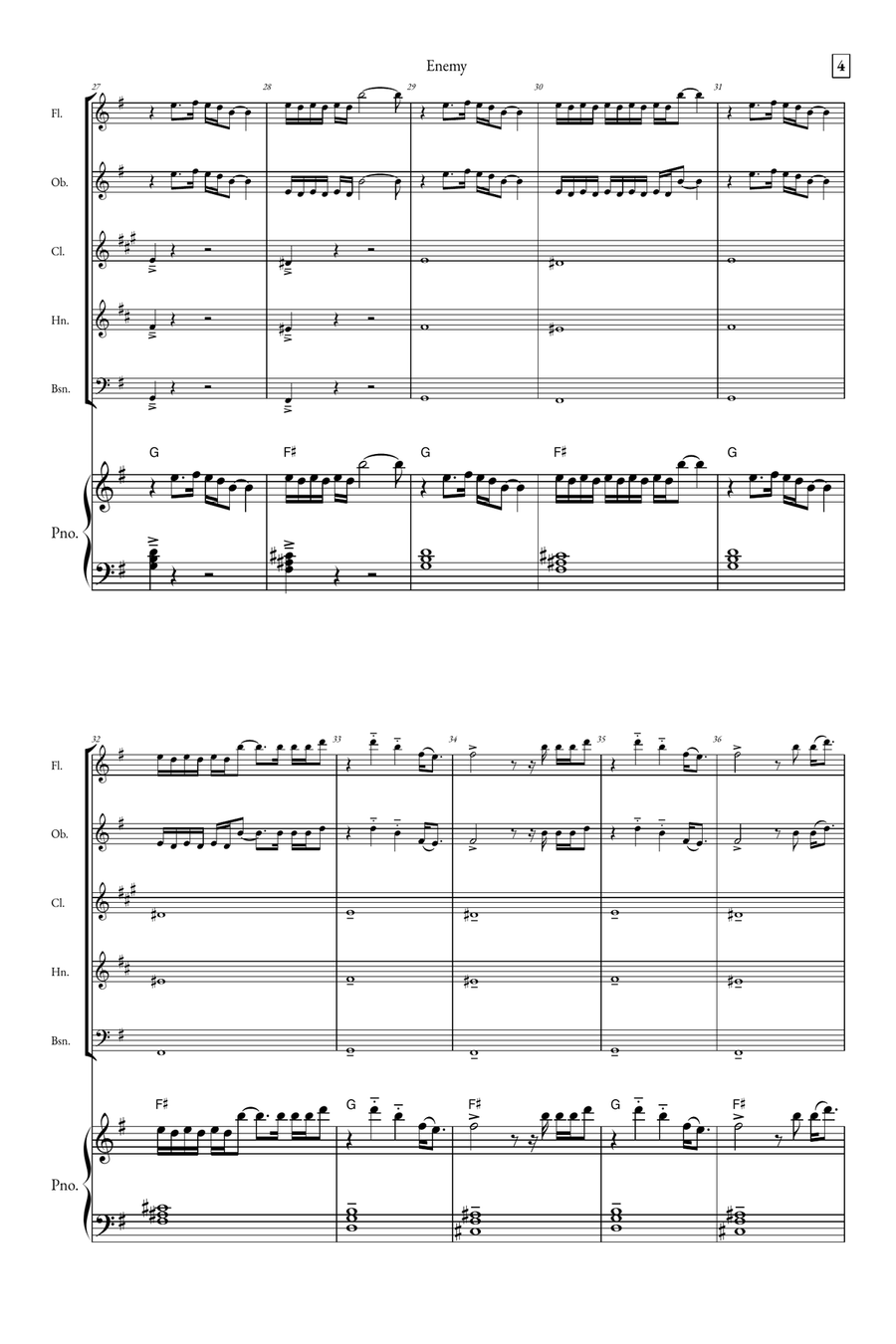 Enemy Small Ensemble scores gallery preview page 4
