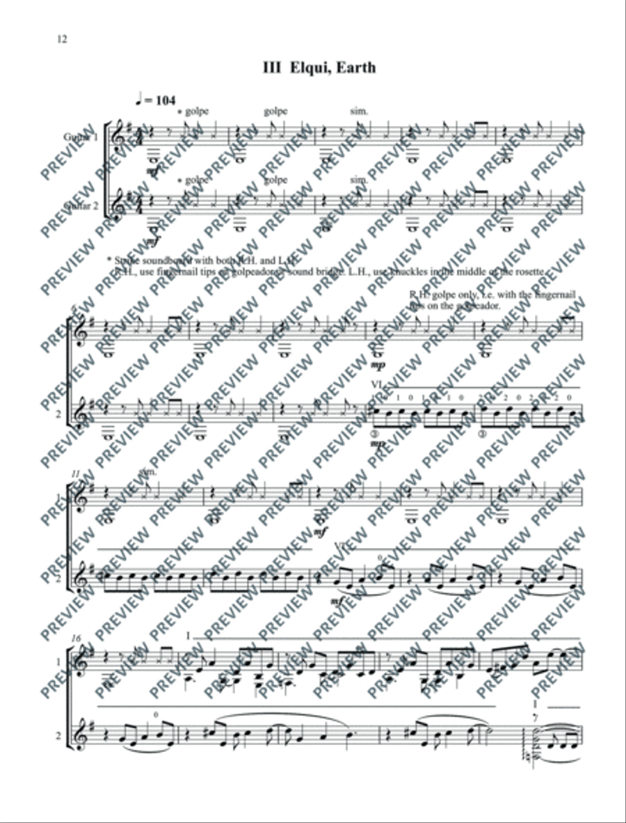 Tongoy Triptych Score scores gallery preview page 15