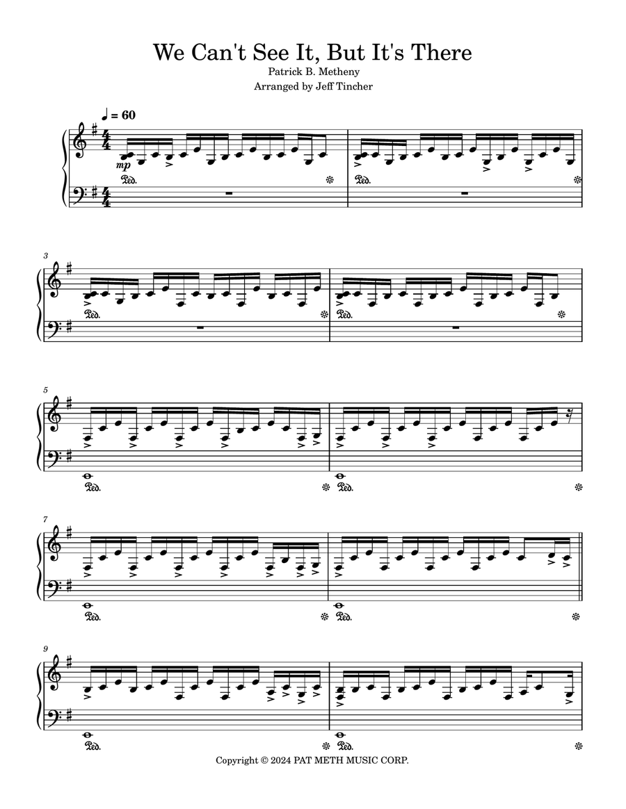 We Can't See It But It's There Pedal Harp scores gallery preview page 2