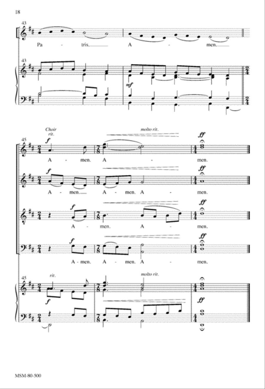 Mass of the Transfiguration (Choral Score) 4-Part scores gallery preview page 17