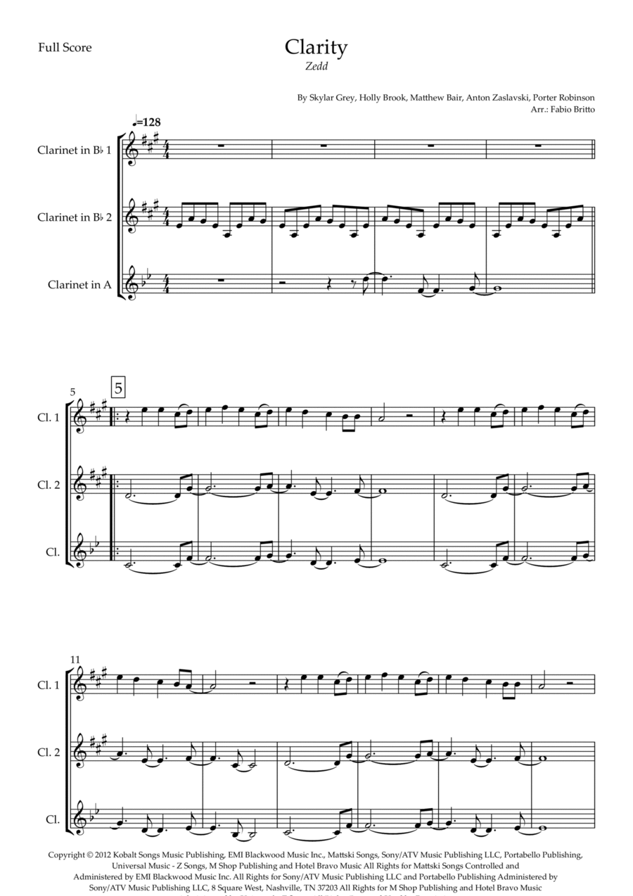 Clarity Clarity Woodwind Trio scores gallery preview page 1