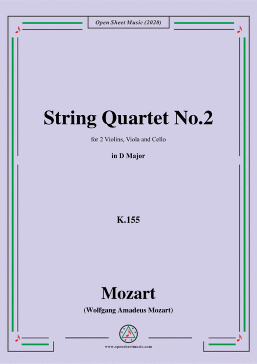 Mozart-String Quartet No.2 in D Major,K.155 image number null