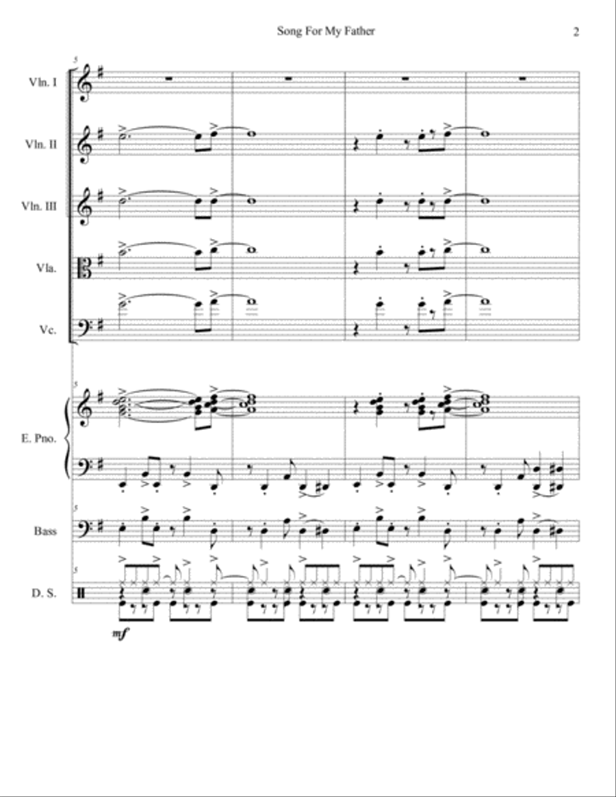 Song For My Father Large Ensemble scores gallery preview page 2