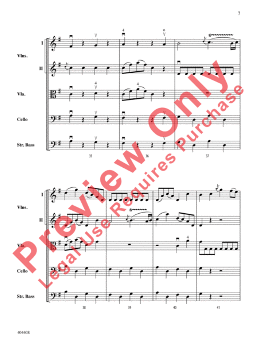 Symphony No. 29, K. 201 Symphony No. 29, K. 201 String Orchestra scores gallery preview page 8