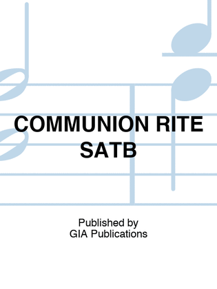 Book cover for COMMUNION RITE SATB
