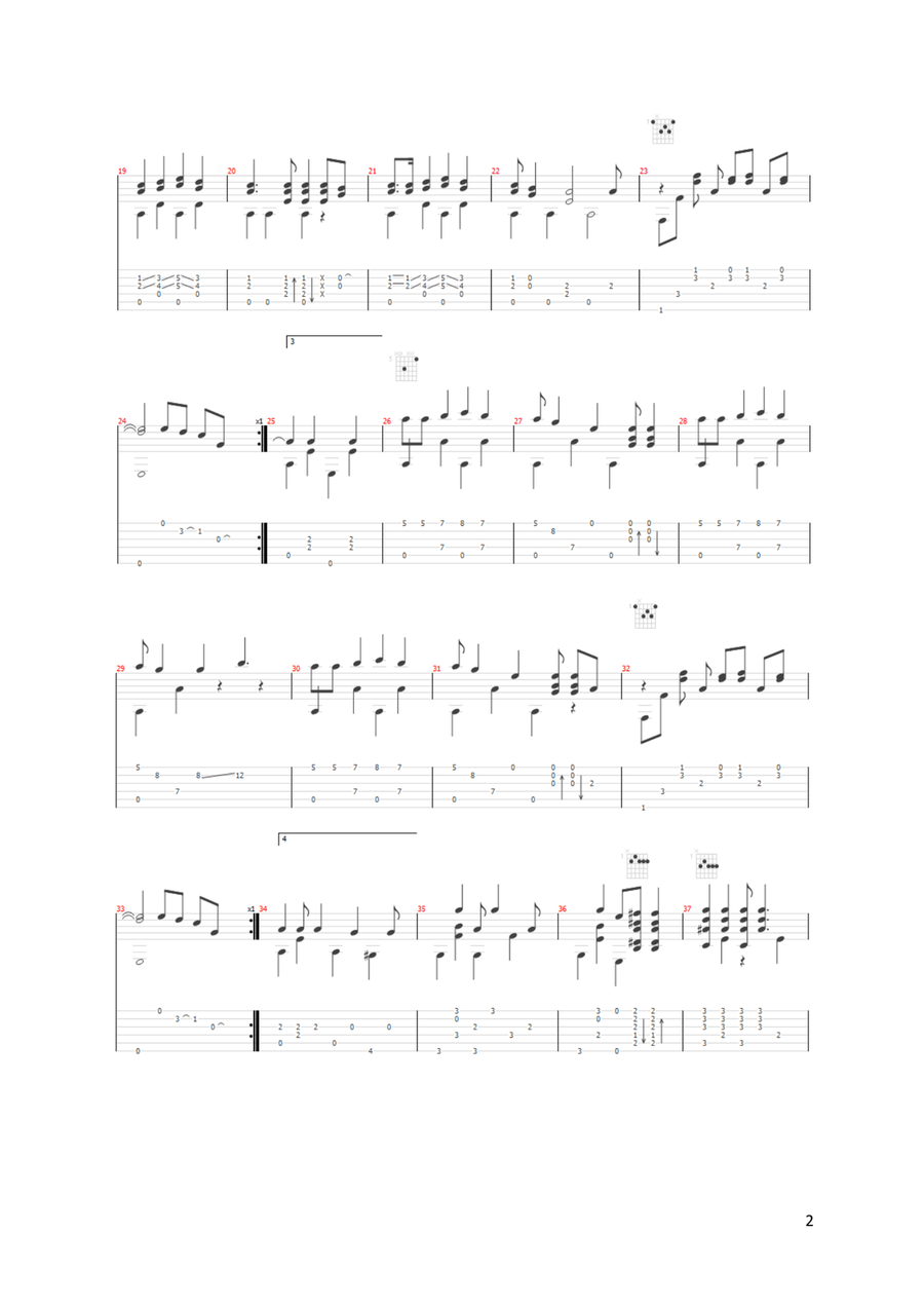 Windy And Warm Windy And Warm Electric Guitar scores gallery preview page 2