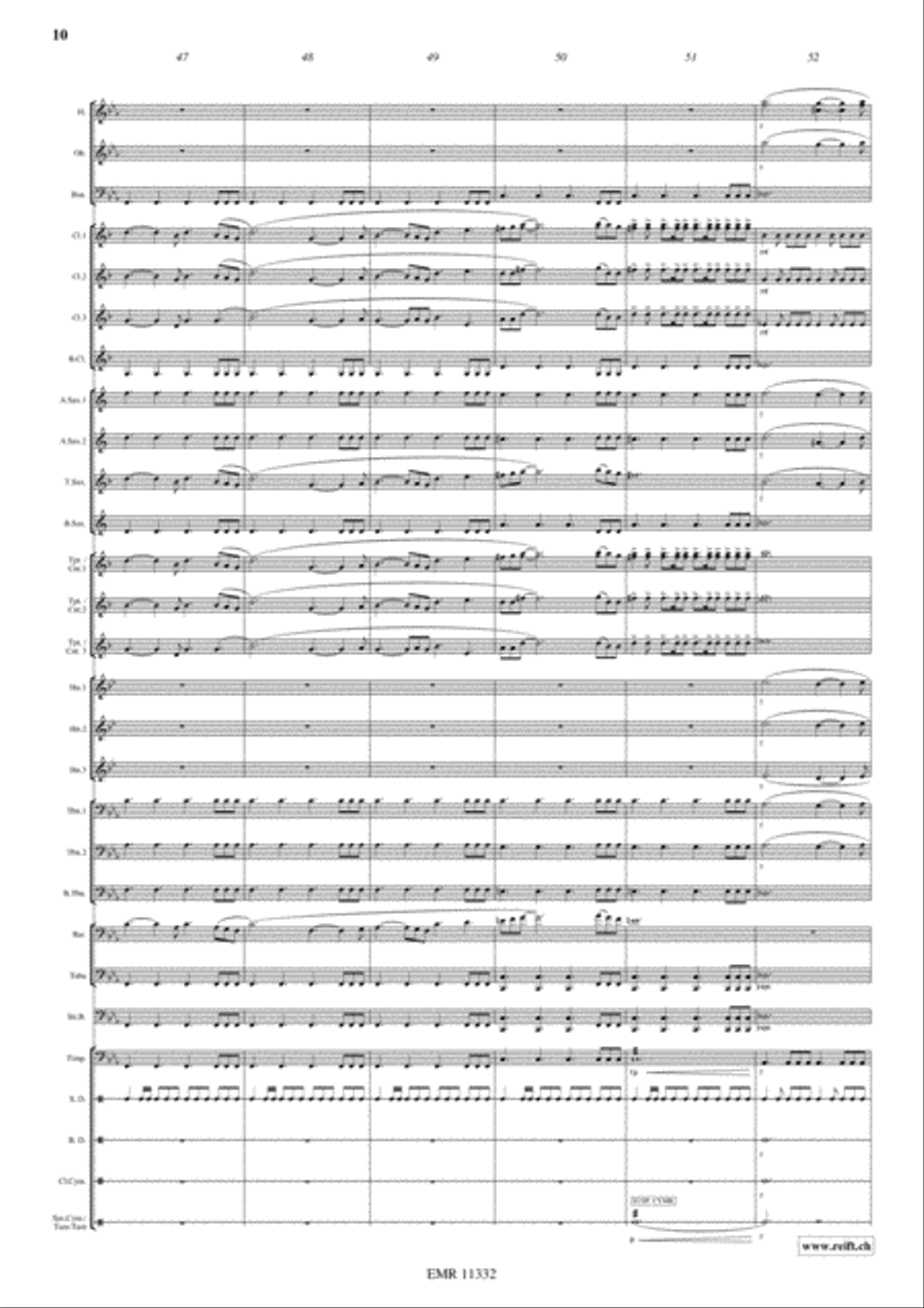 Cutthroat Island Concert Band scores gallery preview page 11