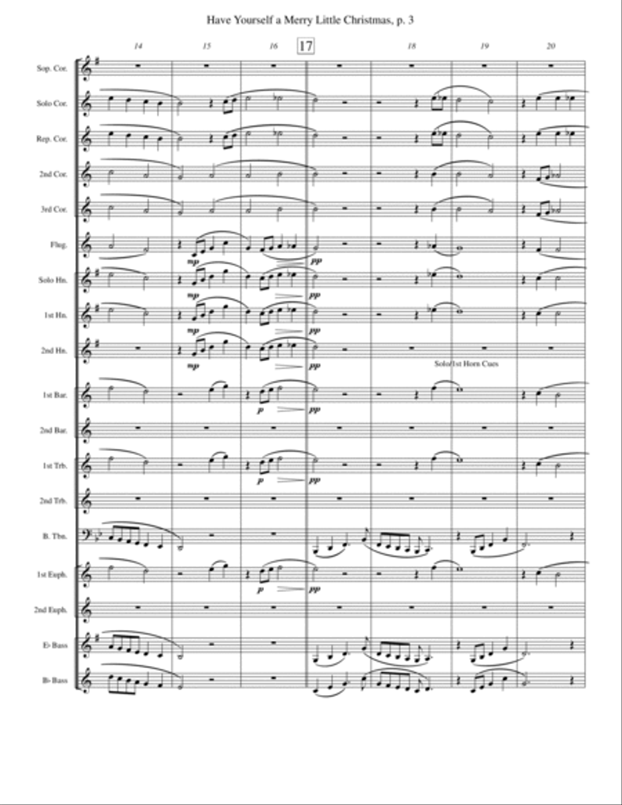 Have Yourself A Merry Little Christmas from MEET ME IN ST. LOUIS Brass Band scores gallery preview page 3