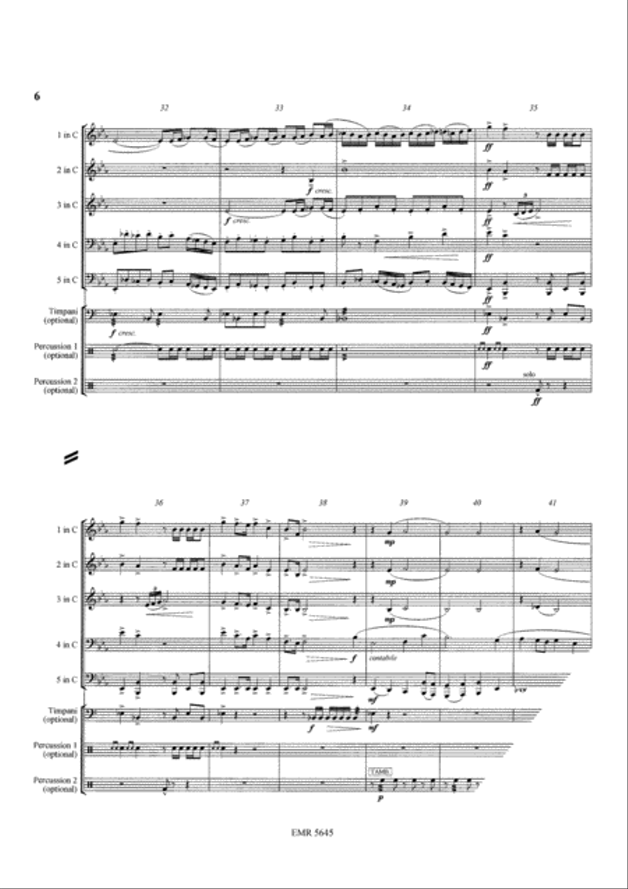 A Festive Intrada A Festive Intrada Brass Band scores gallery preview page 6
