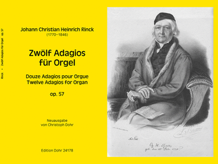 Book cover for 12 Adagios für Orgel op. 57