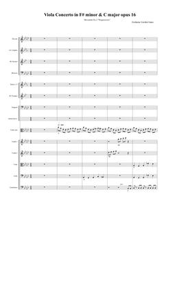 Viola Concerto No 1 in F# minor & C Major Opus 16 - 2nd Movement (2 of 3) - Score Only