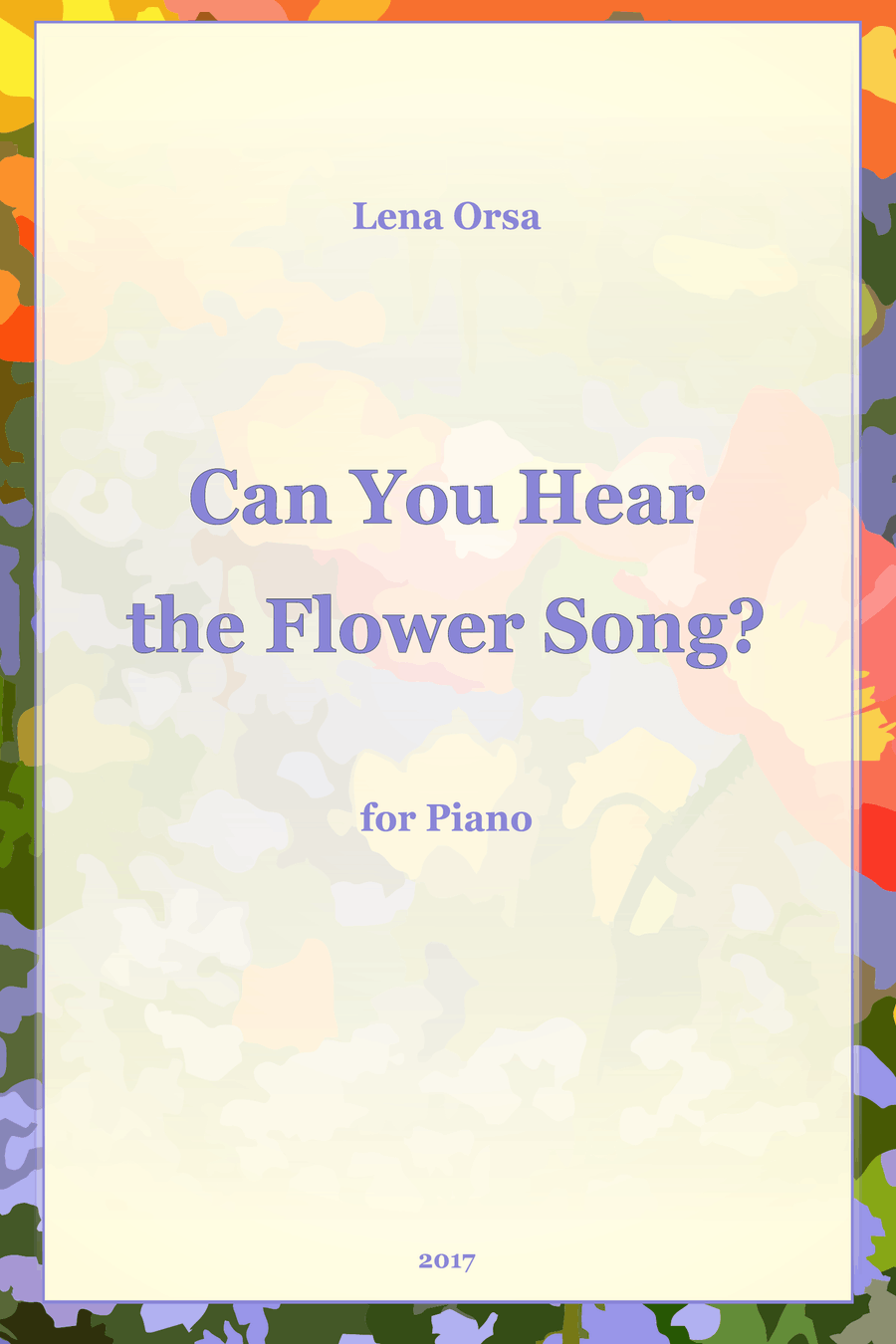 Can You Hear the Flower Song? Voice scores gallery preview page 1