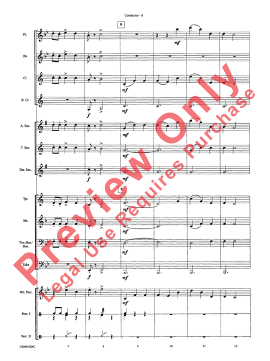 Harry's Wondrous World & Hedwig's Theme (Themes) Concert Band scores gallery preview page 11
