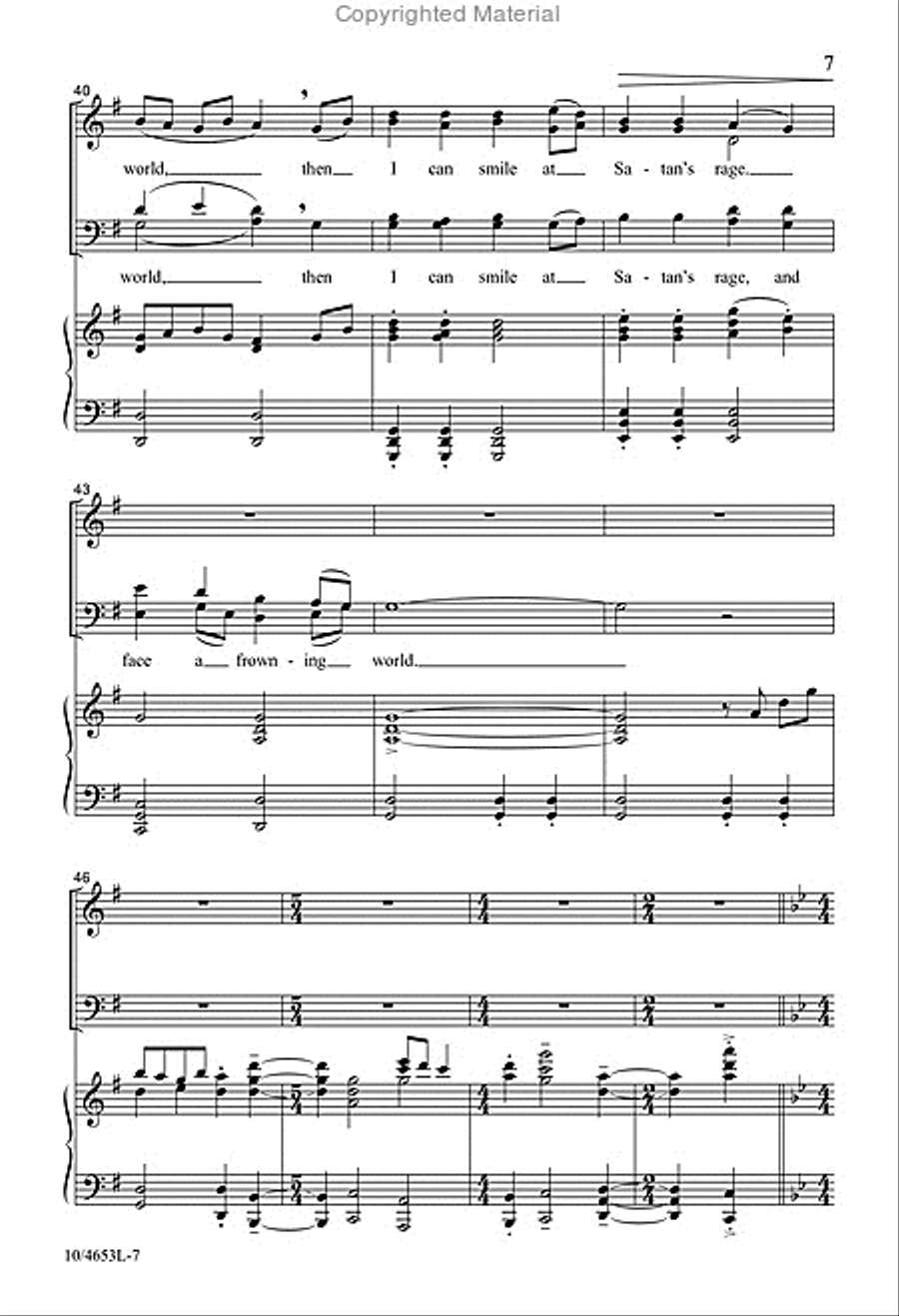 When I Can Read My Title Clear 4-Part scores gallery preview page 6