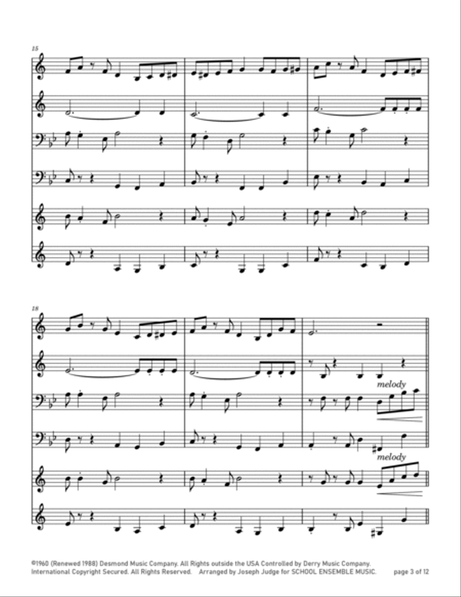 Take Five Brass Quartet scores gallery preview page 3