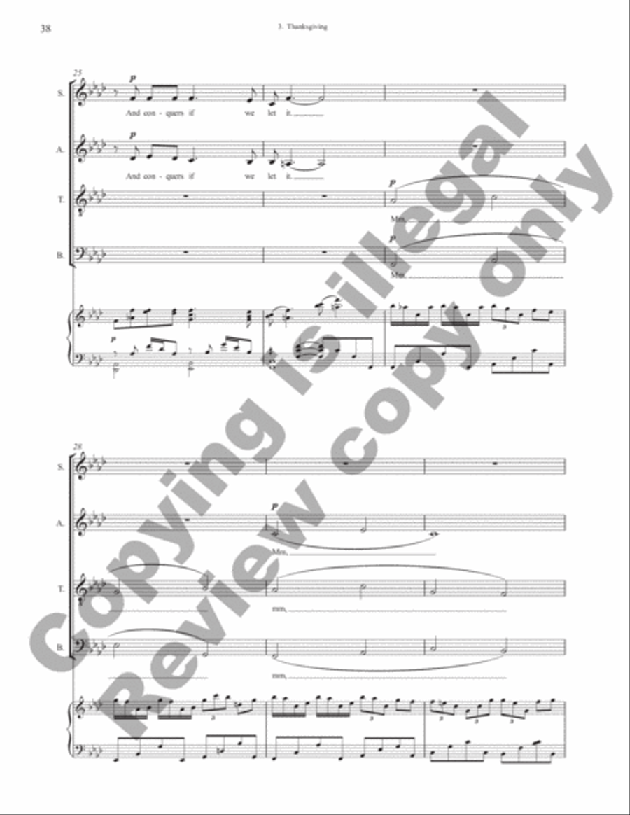Unconditional Love (Vocal Score) 4-Part scores gallery preview page 18