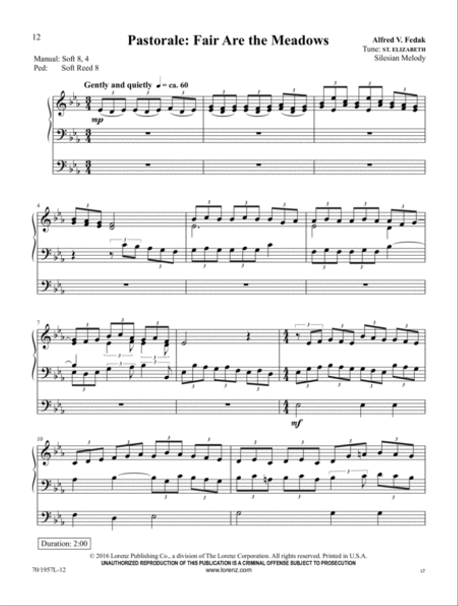 All Nature Sings Organ Solo scores gallery preview page 4