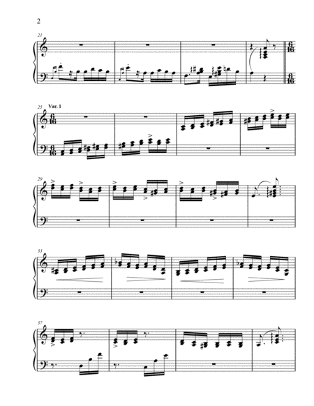 Paganini Variations for the left hand alone