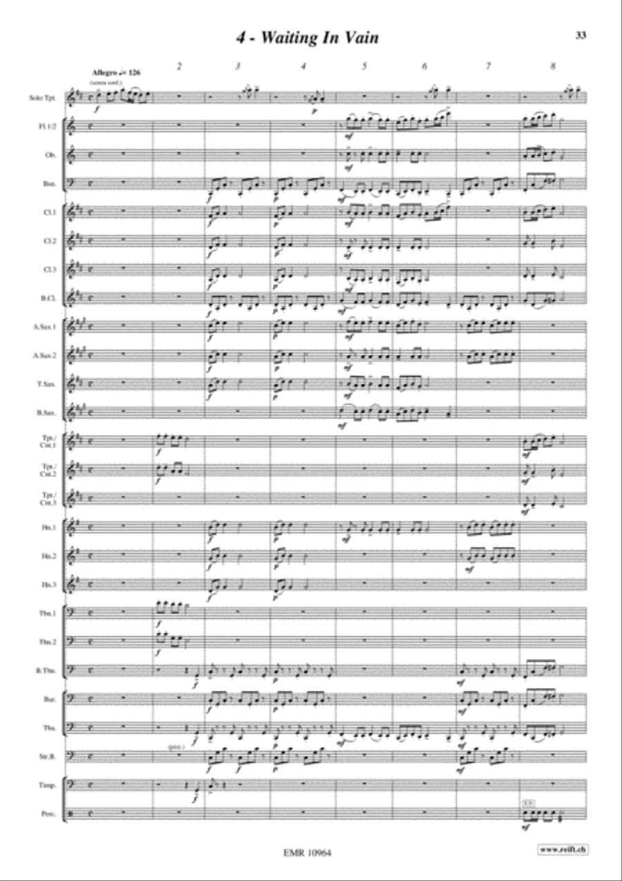 Japanese Folksongs Concert Band scores gallery preview page 16