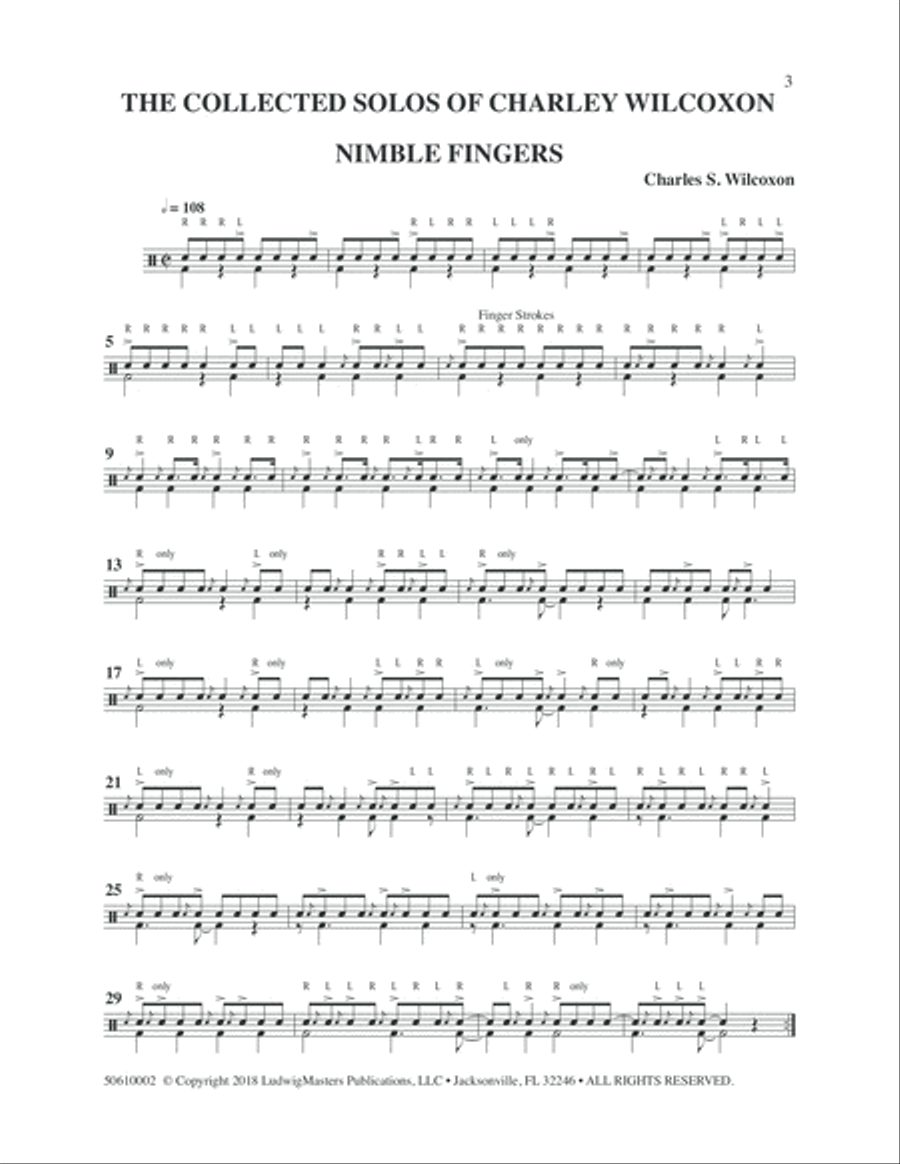 The Collected Solos of Charley Wilcoxon Percussion scores gallery preview page 3
