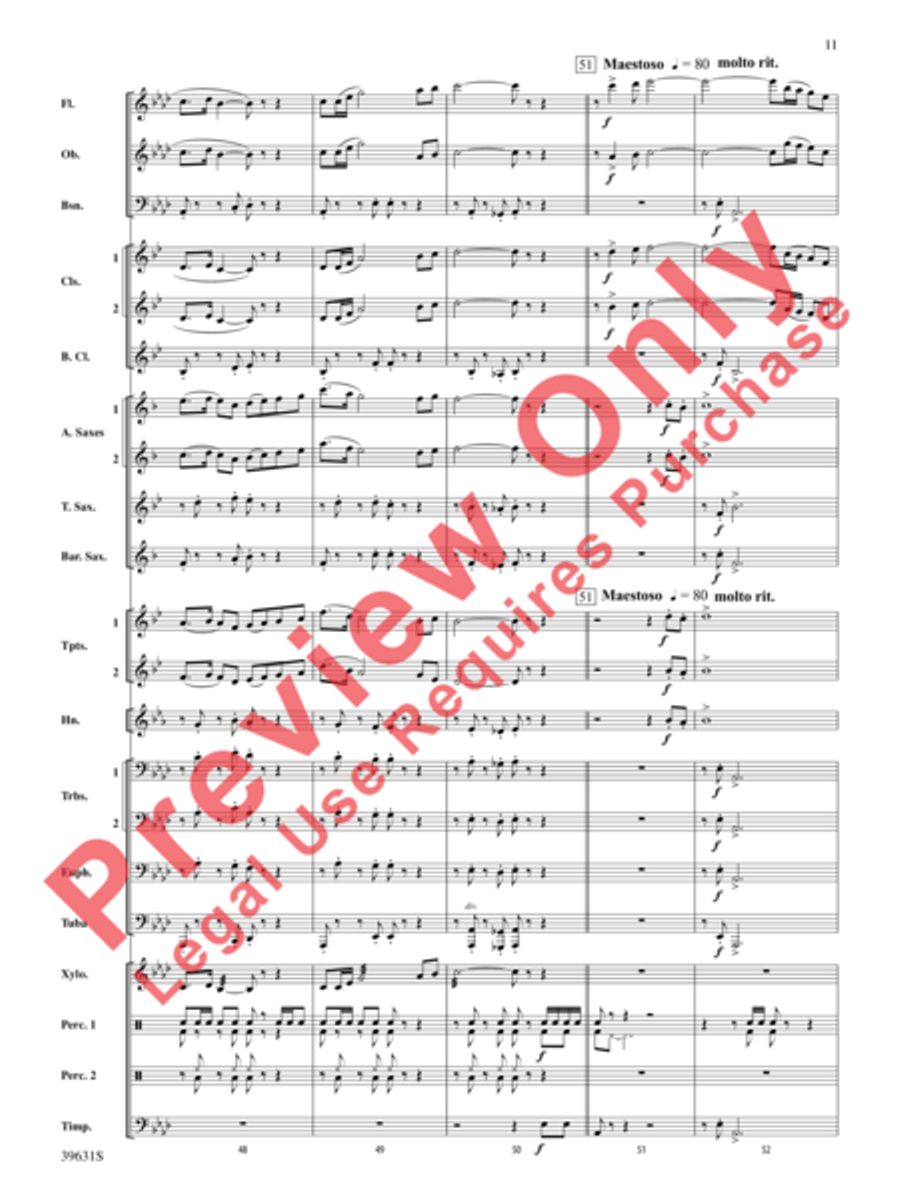 Jubilee Celebration Jubilee Celebration Concert Band scores gallery preview page 12
