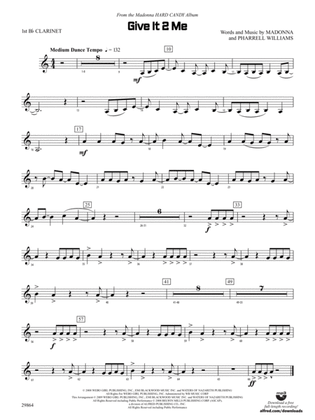 Give It 2 Me: 1st B-flat Clarinet