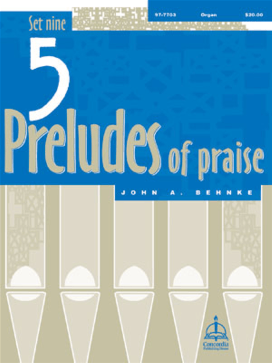 Five Preludes of Praise, Set 9 Organ scores gallery preview page 1