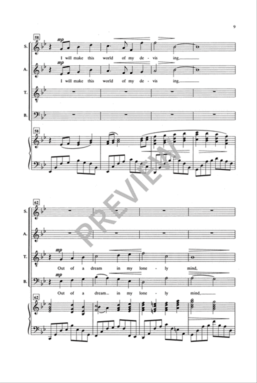 Stars I Shall Find (SATB) 4-Part scores gallery preview page 10