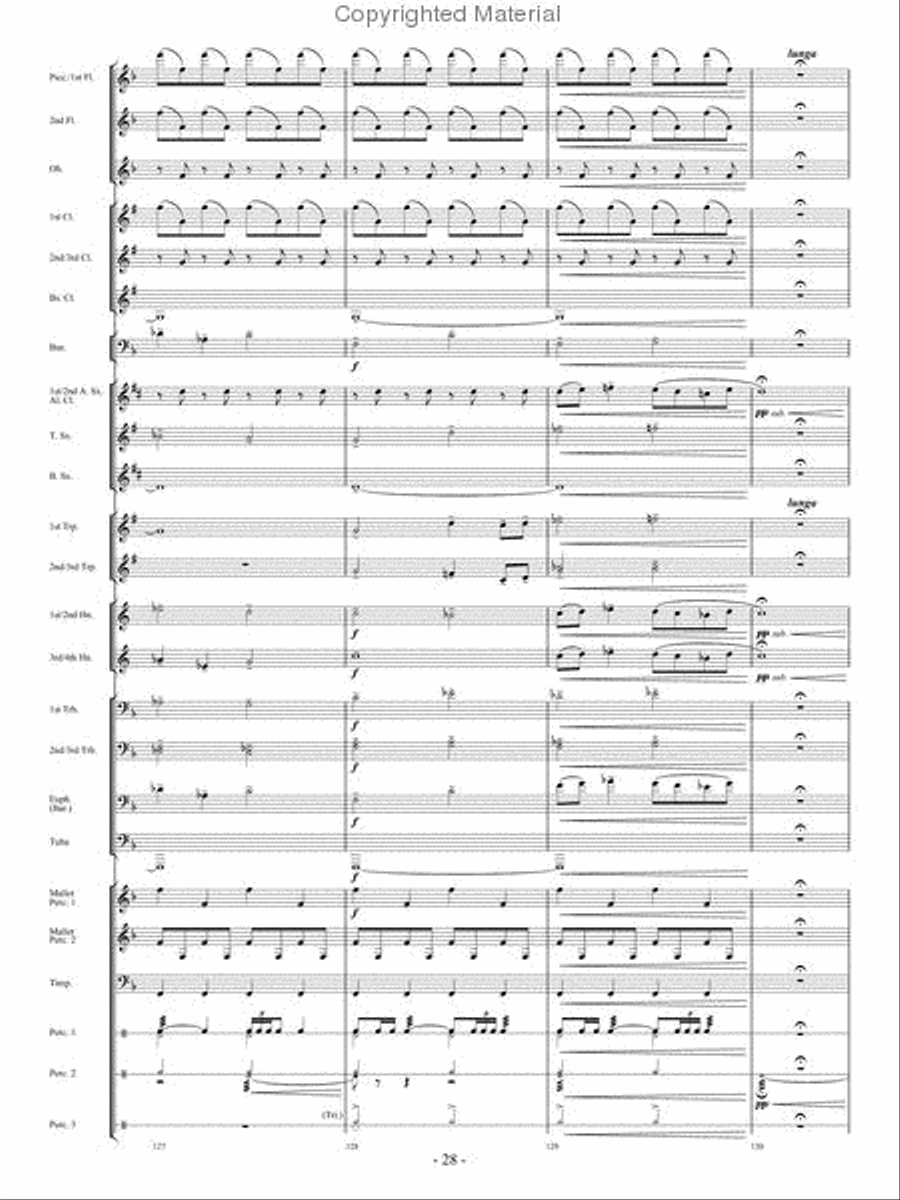 In Pursuit of Troy Concert Band - Sheet Music page 26
