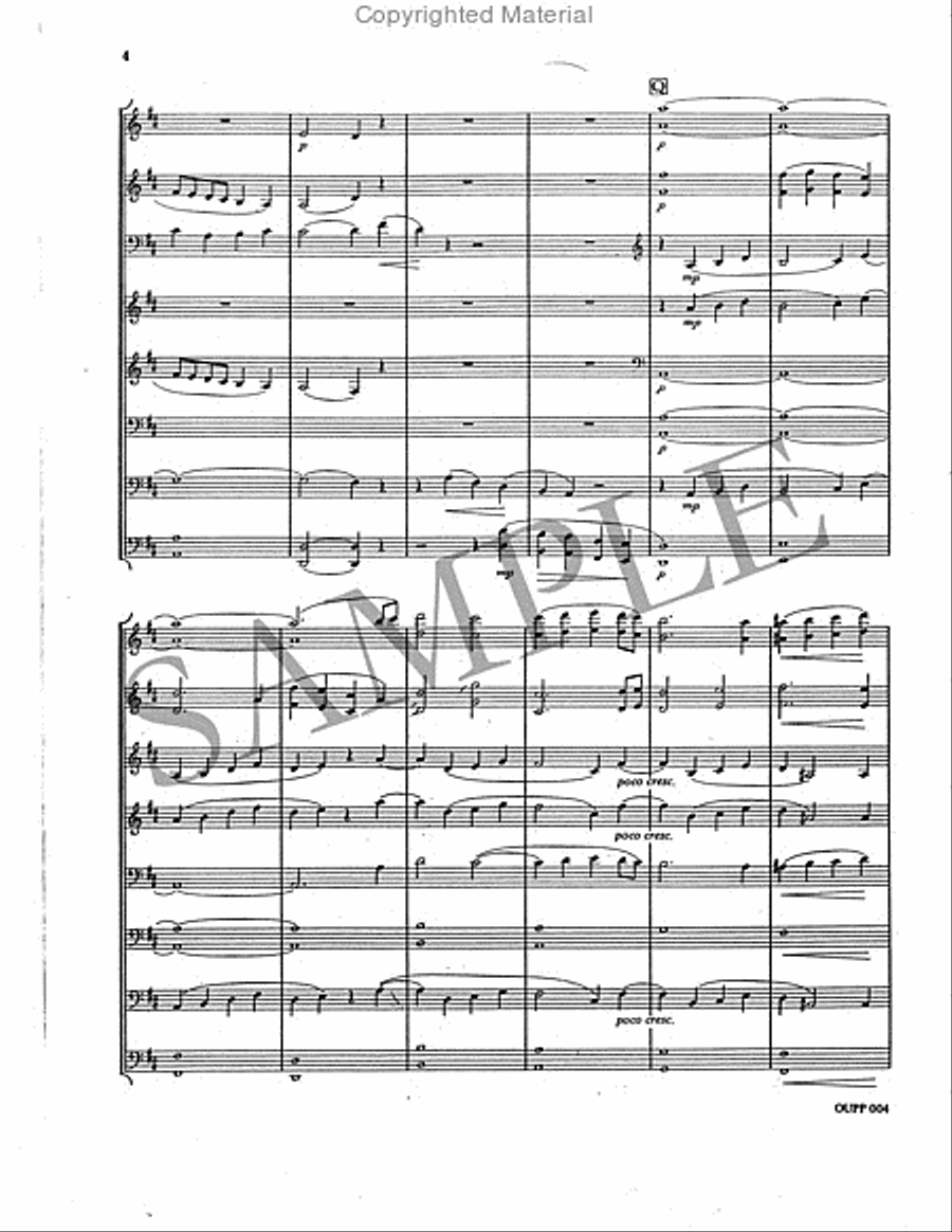 Adagio from Symphony No. 3 Percussion Ensemble scores gallery preview page 3