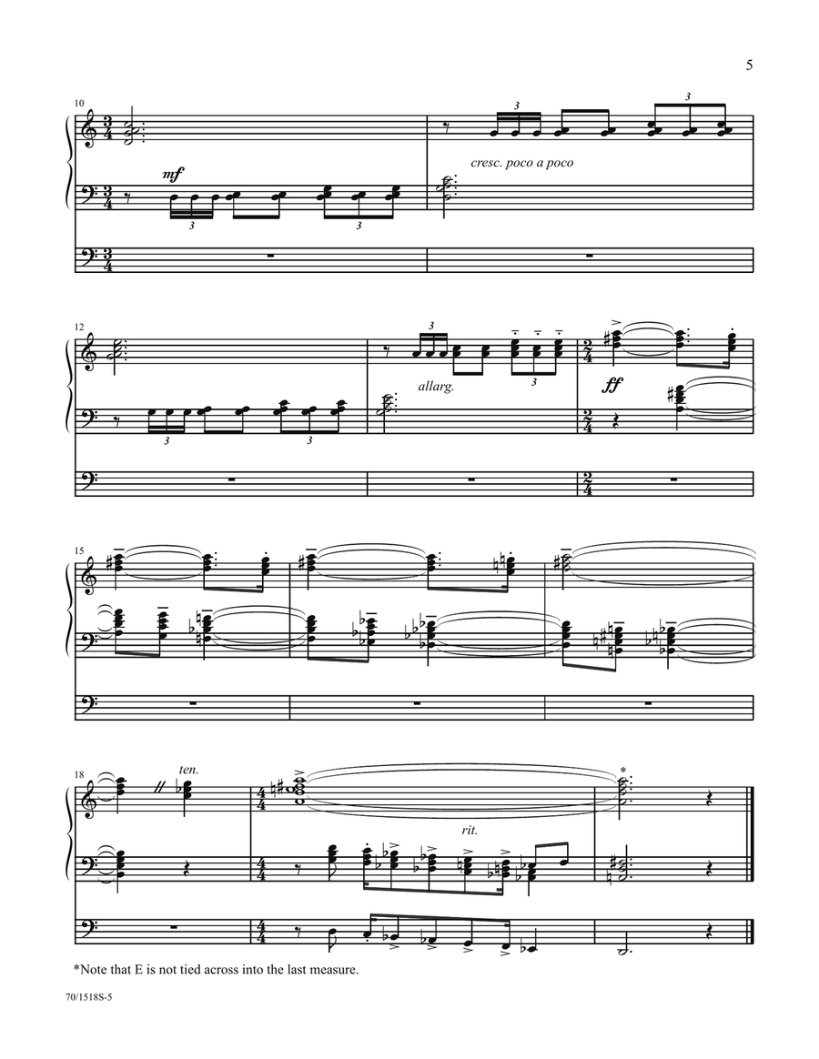 Four Trumpet Fanfares for Organ (Digital Download) Trumpet scores gallery preview page 2