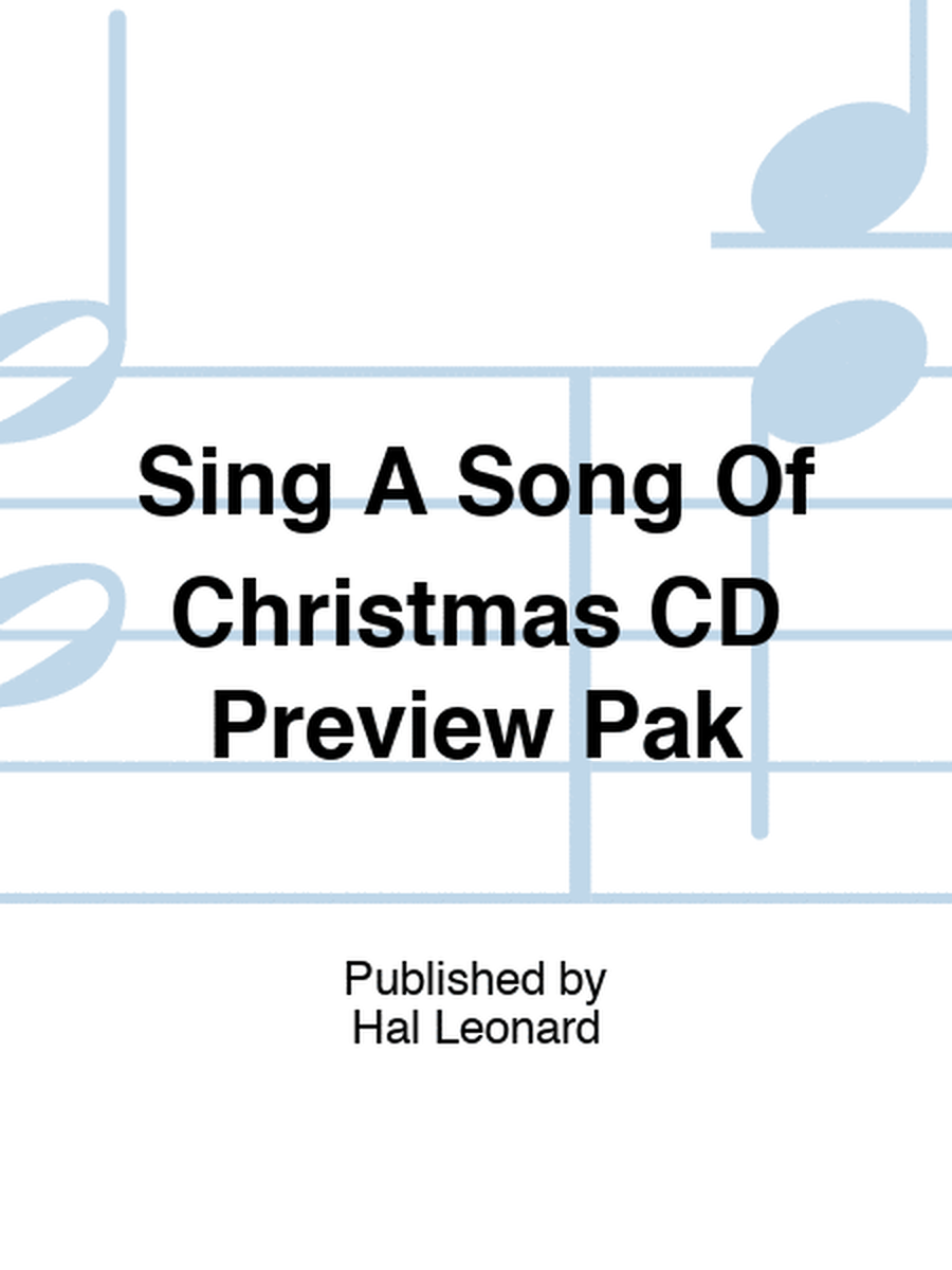 Sing A Song Of Christmas CD Preview Pak
