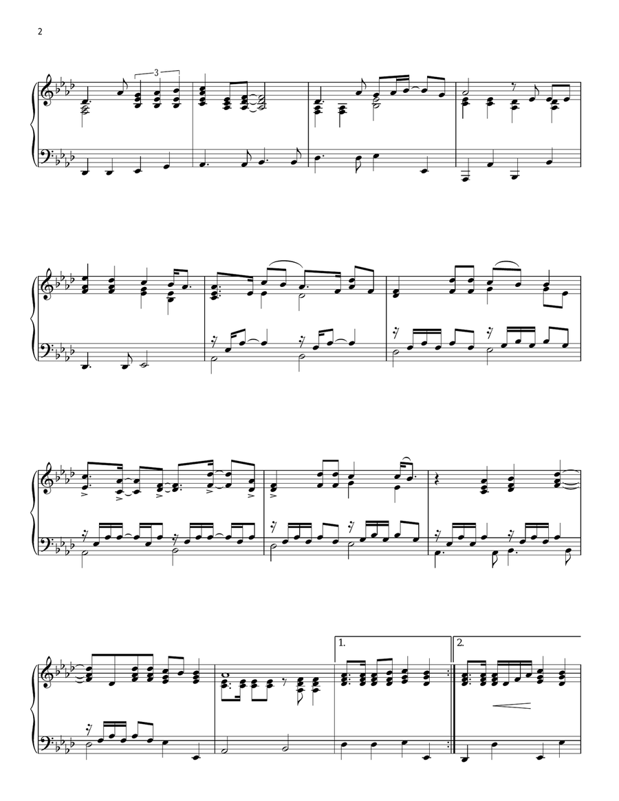 Show Me Heaven Show Me Heaven Piano Solo scores gallery preview page 2